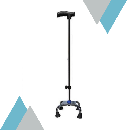 black 4 leg walking stick 1